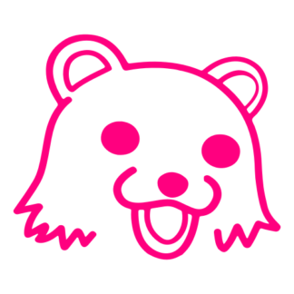 Pedo Bear Decal (Hot Pink)